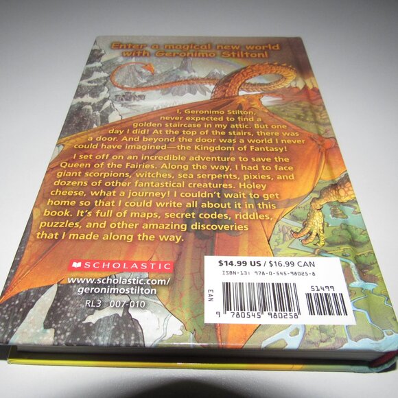 Geronimo Stilton THE KINGDOM OF FANTASY Color Illustrated Hardcover Book - Picture 3 of 3